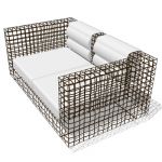 A visually stunning geometric set of chairs, couch...