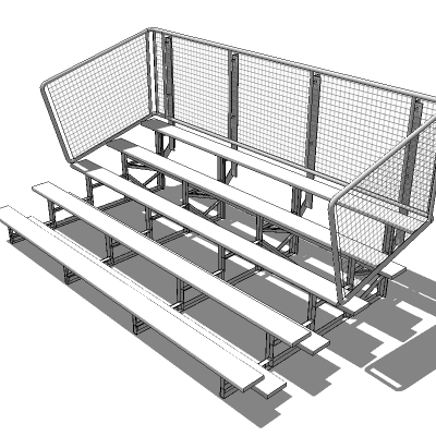 5 tier bleachers, from 15ft to 30ft (approx 5m - 1.... 
