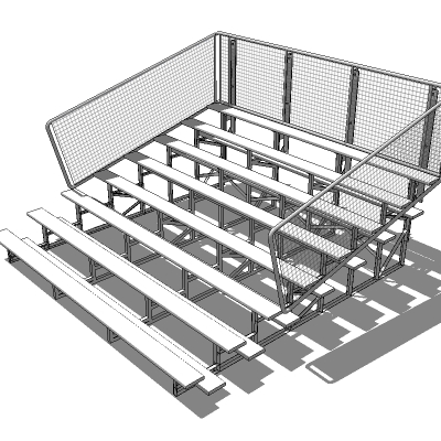 8 tier bleachers from 15 ft to 30ft (approx 5m -10.... 