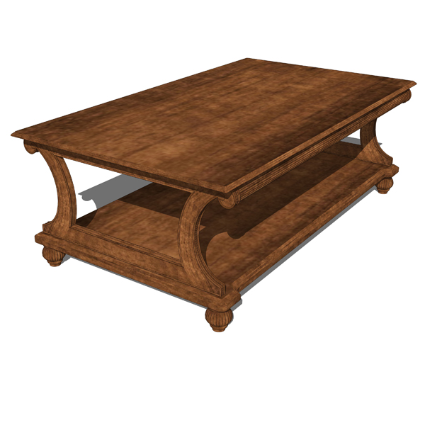 Traditional Living Room Tables 3d Model, Traditional Living Room Tables