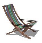 Foldable deck or pool lounge chair