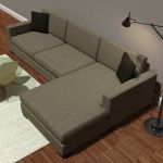 Room and Board Metro sofa with right arm chaise.