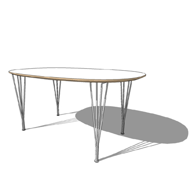 B612, Super Ellipse table by Fritz Hansen, The ser.... 