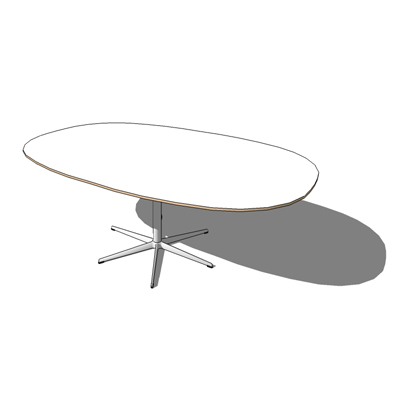 A413, Super Ellipse table by Fritz Hansen, The ser.... 