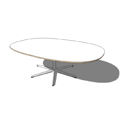 A312, Super Ellipse table by Fritz Hansen, The ser.... 