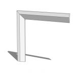 46mm wide chamfered architrave kit - 1 component, ...