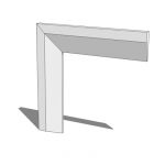 70mm wide chamfered architrave kit - 1 component, ...