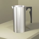 A classic 1960s stainless steel 
water jug, desig...