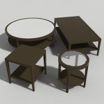A collection of tables designed by Barbara Barry f...