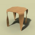 This is the Waft stool from the Tanimatsumura desi...