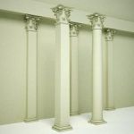 A set of matched, 20ft Corinthian columns...round,...