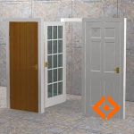 Basic interior door types with dynamic animation. ...