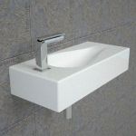Spoon washbasin by Art Ceram. Available in two siz...
