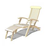 Wooden garden lounger, take it easy after a stress...