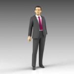 Sample of typical low-poly male 
figure. For eval...