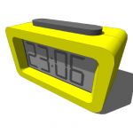 IKEA Slabang digital alarm clock in yellow rubber