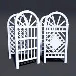 4 variants of arched trellis, approx 77" (2m)...
