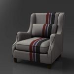 Stephenson chair in a variety of slipcovers.