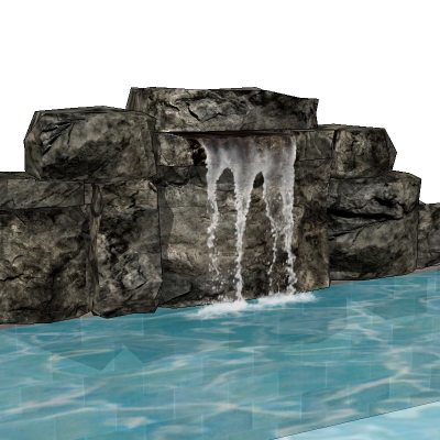 Waterfalls 1 3D Model - FormFonts 3D Models & Textures