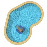 Heart-shaped pools in three sizes...16 x 25, 19 x ...