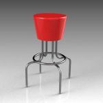 50's style diner/bar stool; height 30