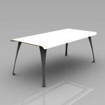 Barcelona Curve outdoor tables in 3 different leng...