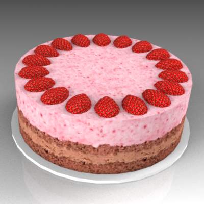 Strawberry mousse cake.. 