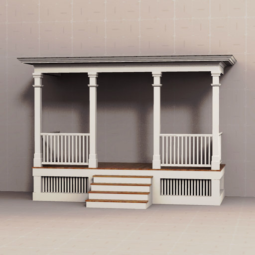 Traditional Small Size Porch. 