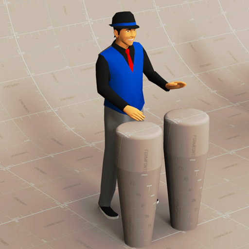 Generic models of two 
percussionists. 