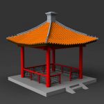 Small Chinese pavilion