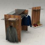Reclaimed Wood Clothing Retail Fixtures Set 20