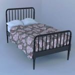 Jenny Lind twin bed. This is relatively 
high pol...