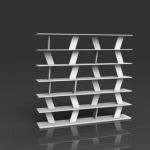 Hal shelving by Moroso. 
Constructed in anodized ...