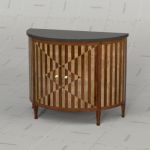 Hickory Chair Continental Demi Lune 
Cabinet