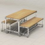 Industrial Table and Bench