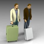 Men with baggage
