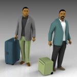 Men with baggage