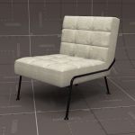 West Elm Oswald Tufted Slipper Chair