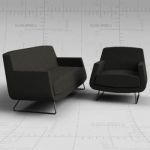 Jeffersson easy chair/lounge chair and sofa by Ska...