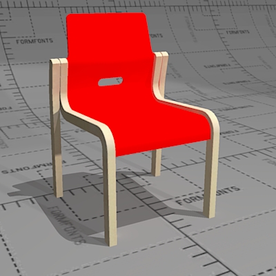 Viikari chair for children. Design based on Kari 3.... 