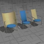 Intimo 380 easy chairs, frame metal, seat upholste...