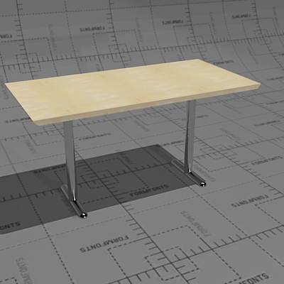 Tricolor modular conference table, frame chromed, .... 
