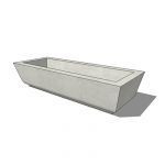 Square SS-15 planter by by Kornegay Design, 70x19