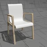 403 arm chair, frame solid birch, seat moulded, bi...