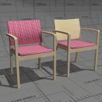 Era 204 armchair for lounges and senior homes, fra...