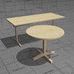 Rialto dining table, height 73cm, top birch 
or l...