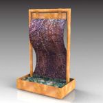 Wave water feature; copper and slate. Approx heigh...