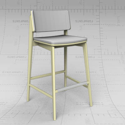 Offset bar stool 3.3 by Sandler Seating. 