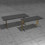 Table top with linoleum or HPL high gloss surface....