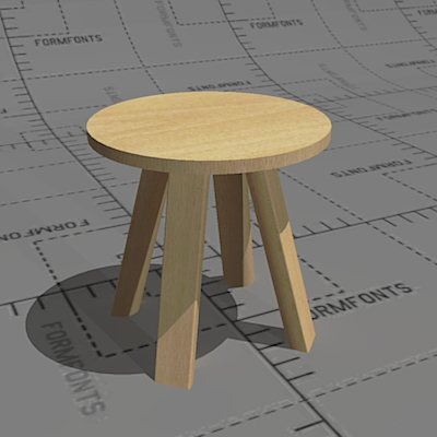 Buzzi Milk tables, solid wood. Sidetables can be u.... 